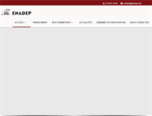 Tablet Screenshot of enadep.com
